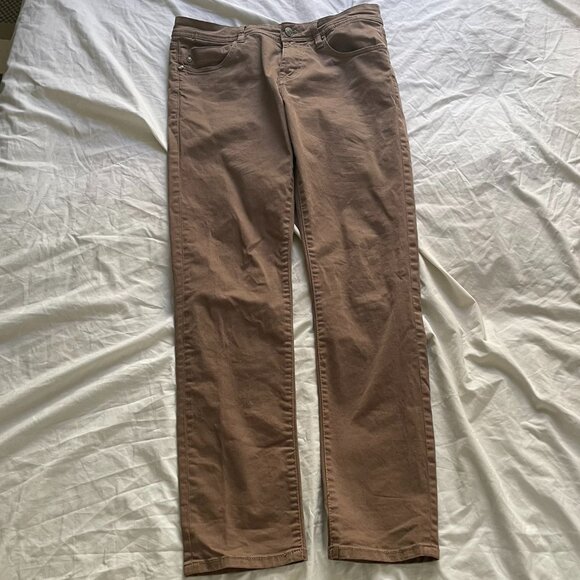 828 Kingston Modern Straight Colored Denim Size 31x32 Brown - Picture 1 of 6